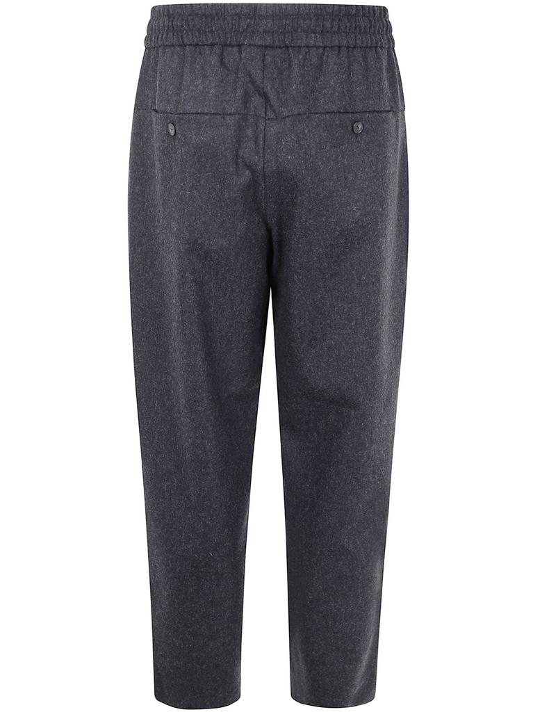 Drôle de Monsieur Drôle de Monsieur Drawstring Cropped Trousers