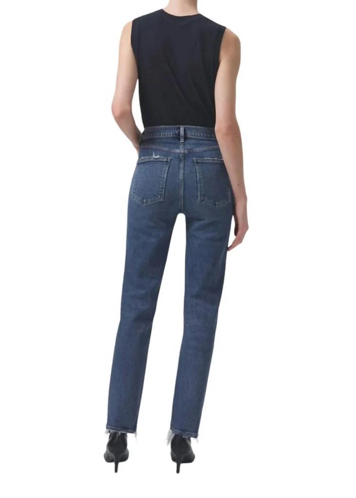 AGOLDE High Rise Stovepipe Jeans In Captivate 3