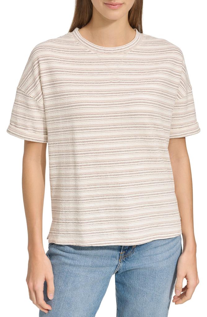 Andrew Marc Heritage Stripe Boxy T-Shirt