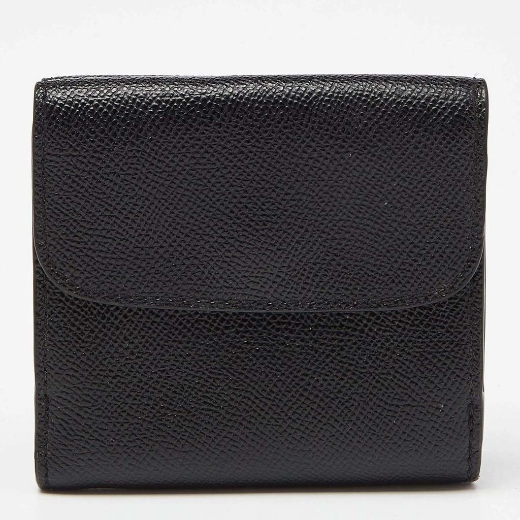 Coach Coach Black Leather Trifold Compact Wallet 5
