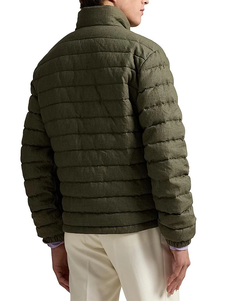 Ralph Lauren Quilted Linen Down Jacket 4