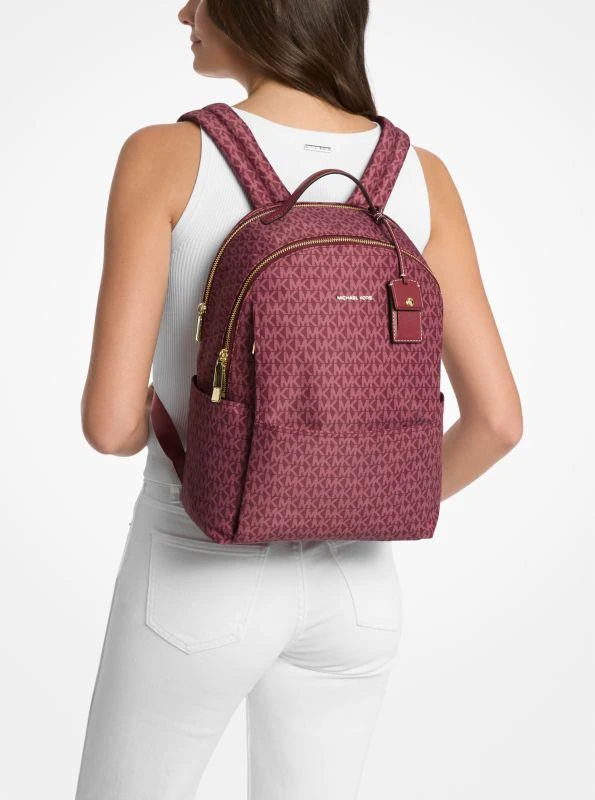 undefined Sable Large Printed Signature Logo Backpack 3
