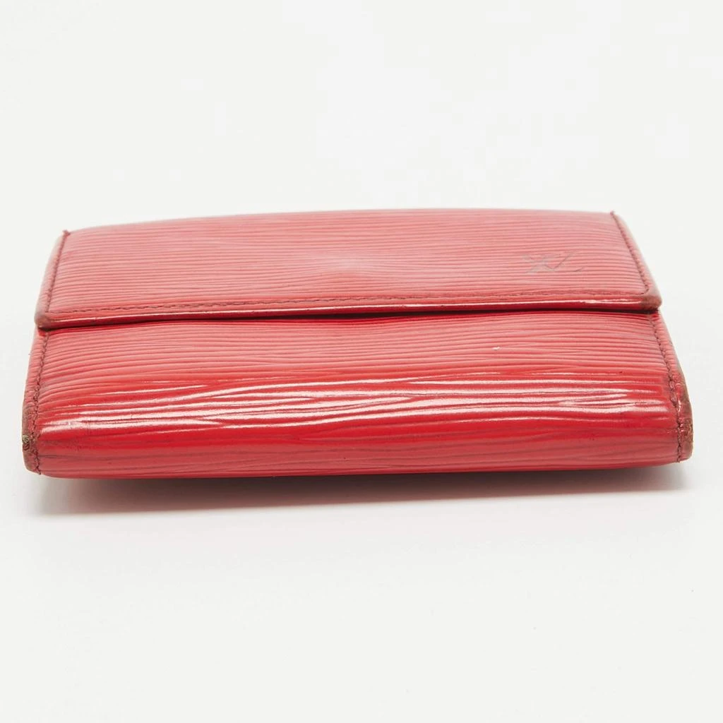 Louis Vuitton Louis Vuitton Red Epi Leather Elise Wallet 7