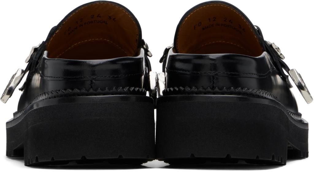 Toga Pulla Black Polido Slip-on Loafers - Single Shoes - Free