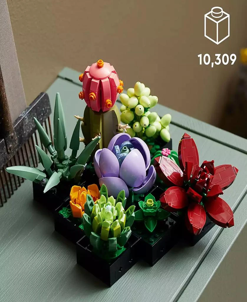 LEGO Icons 10309 Succulents Botanical House Plants Adult Toy Building Set 3