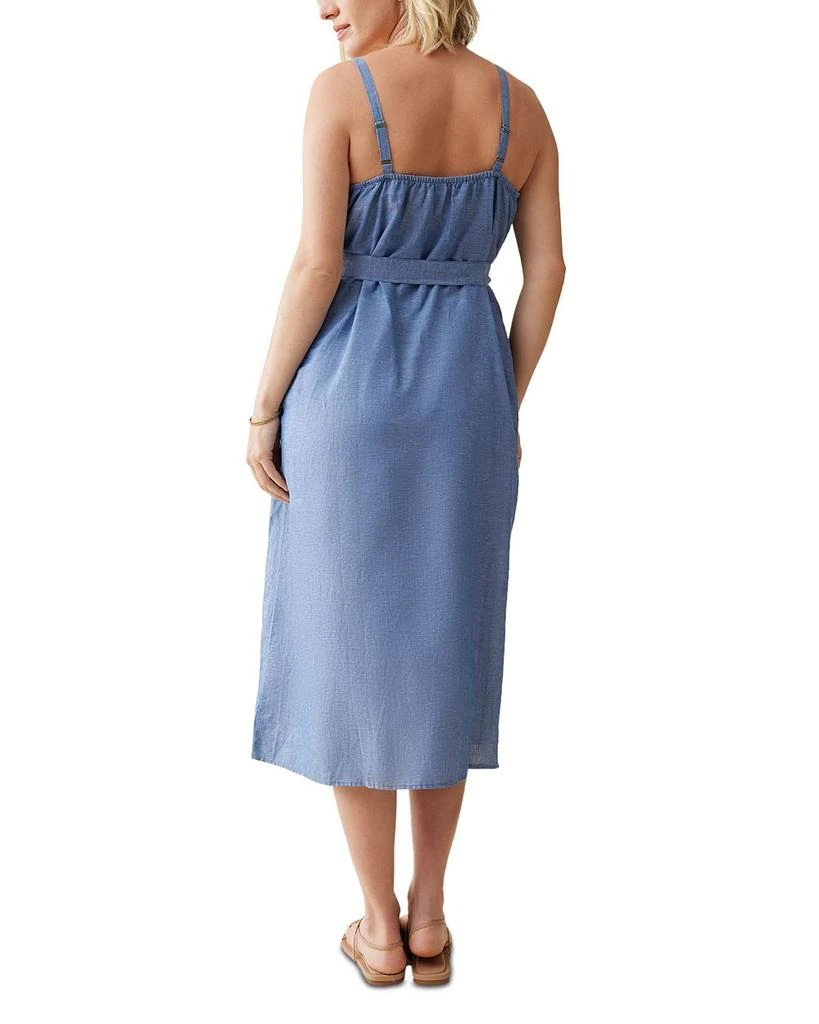 Ingrid & Isabel Maternity Chambray Button Front Dress 2