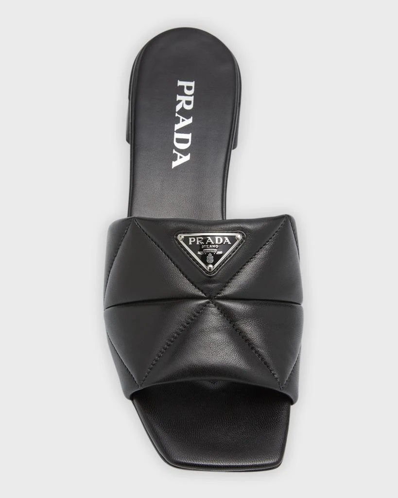 Prada Quilted Leather Slide Sandals 6