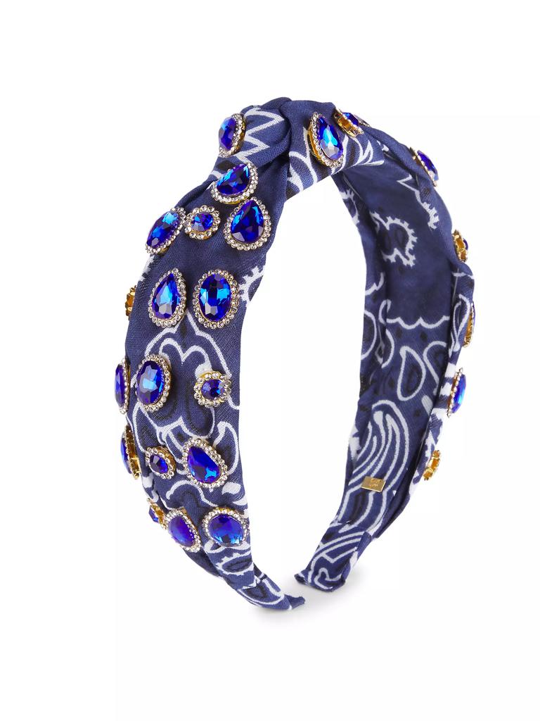 Bari Lynn Girl's ​Bandana Embellished Knot Headband