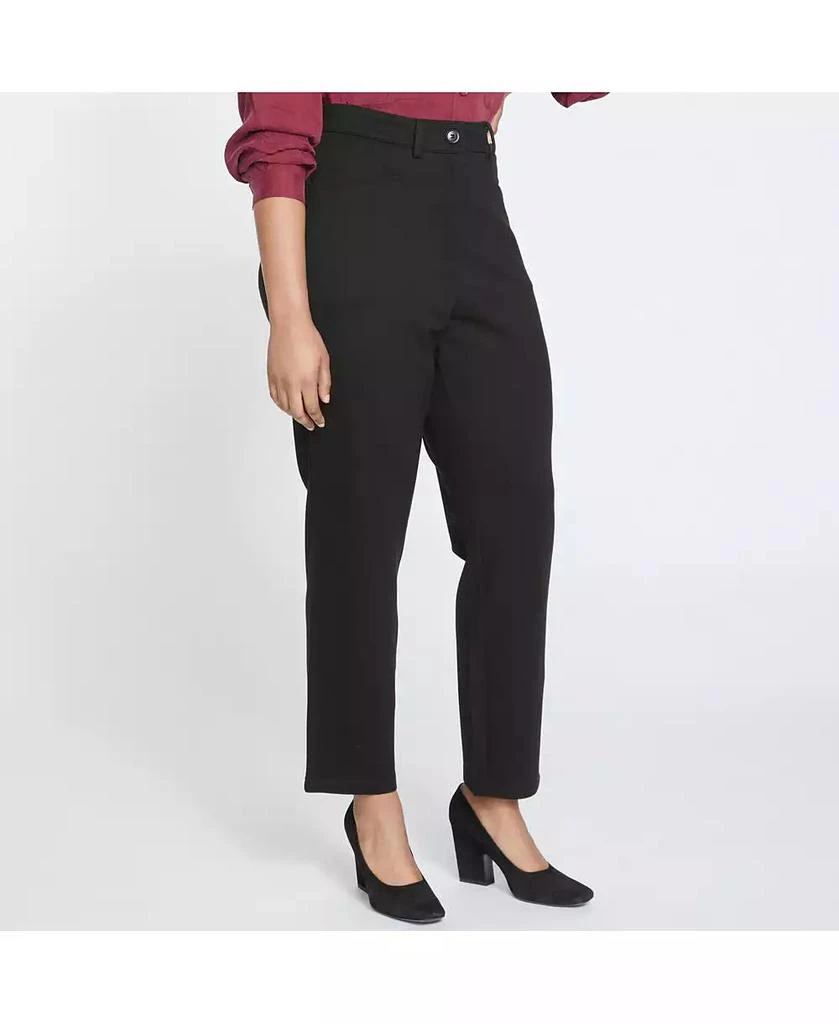 Universal Standard Plus Size Long Cigarette Ponte Pants 3