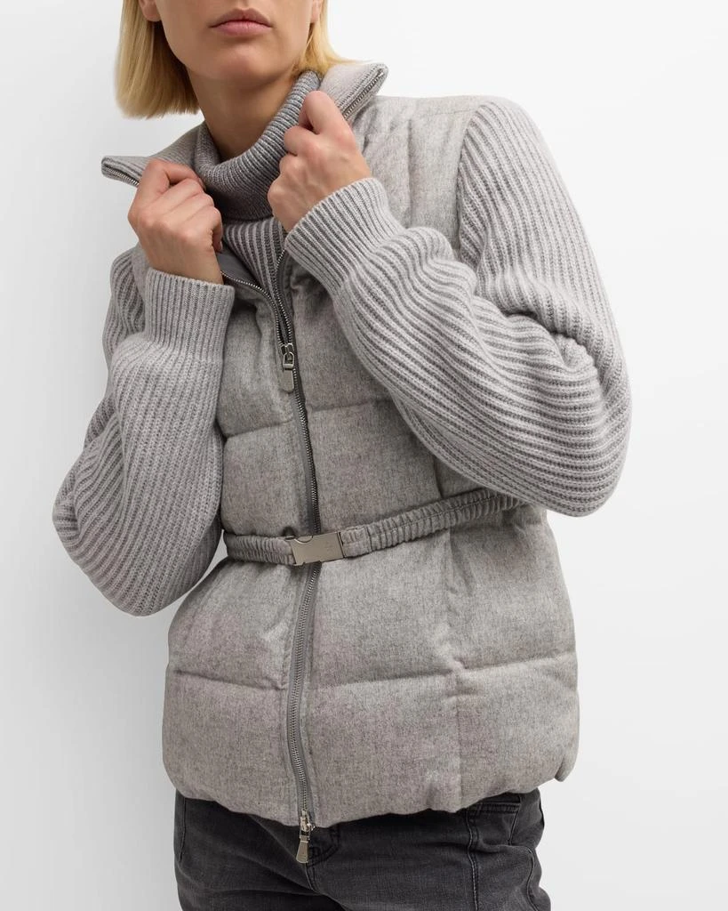 ELEVENTY Padded Stand-Collar Jacket 7