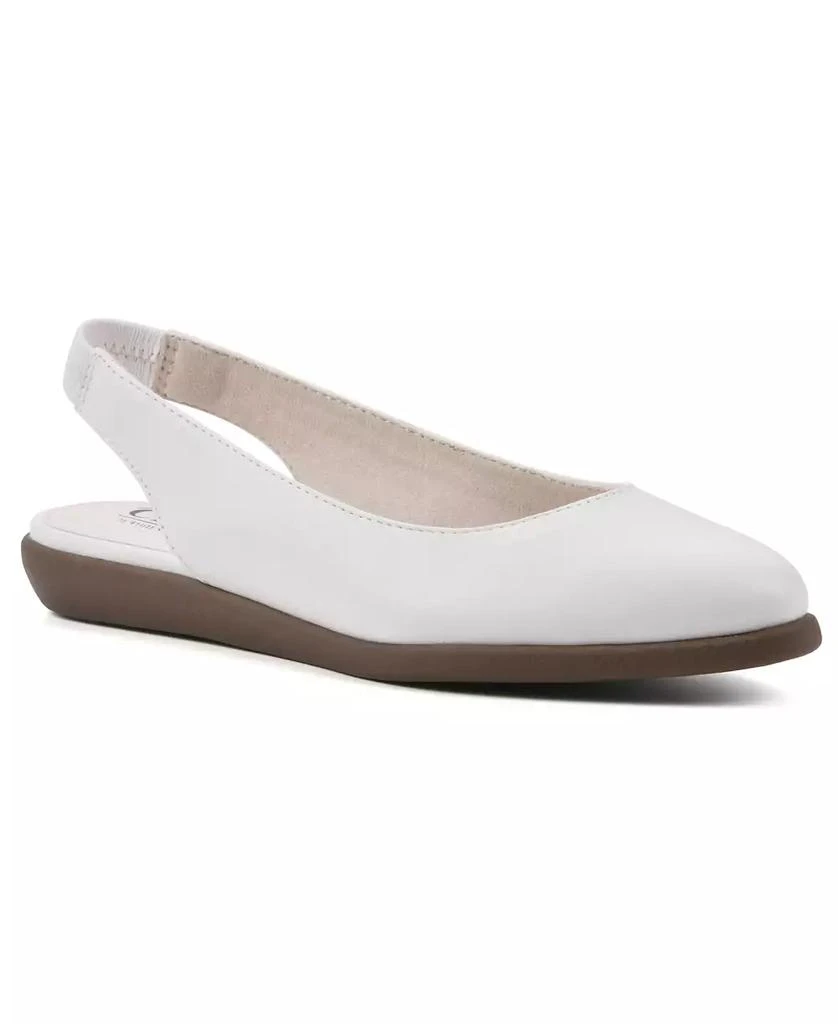 White Mountain Women's Memory Comfort Flat 1