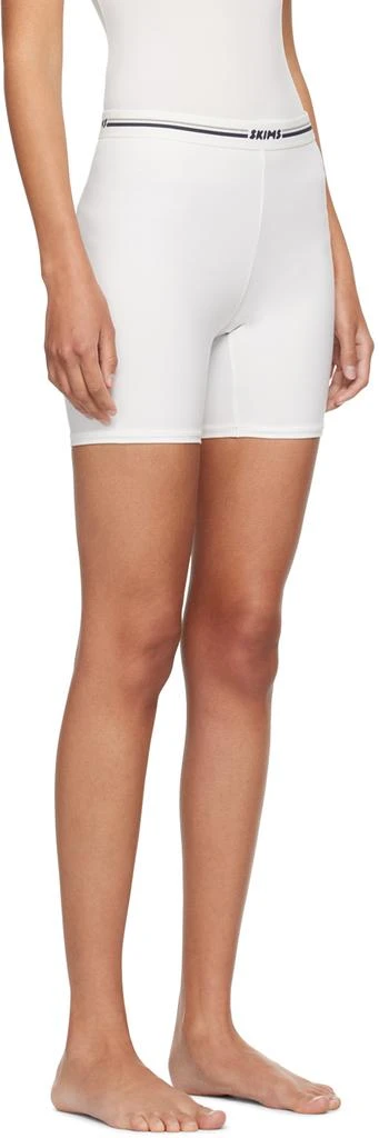 SKIMS White Fits Everybody Logo Bike Boy Shorts 2