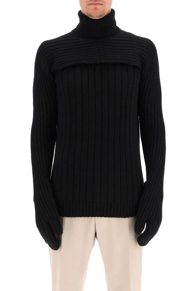 Fendi Fendi Turtleneck Rib-Knit Sweater 4