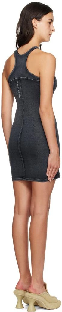 Eckhaus Latta Gray Lapped Minidress 3