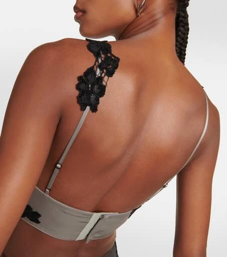 Acne Studios Lace-trimmed satin bralette 5