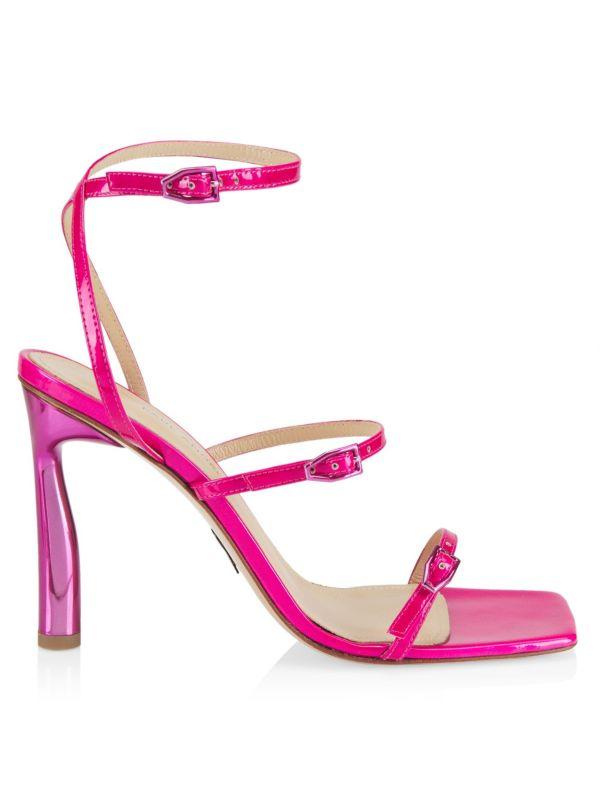 Paul Andrew Slinky Strappy Patent Leather Sandals