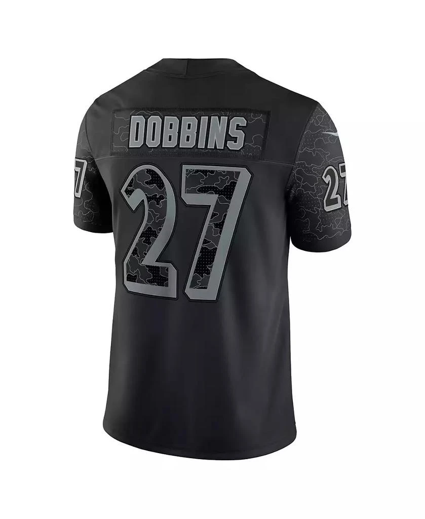 NIKE Men's J.K. Dobbins Black Baltimore Ravens Reflective Limited Jersey 4