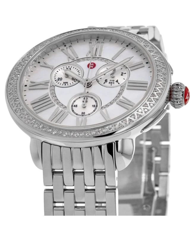 Michele Michele Serein Chronograph Diamond Silver Dial  Women's Watch MWW21A000068 2