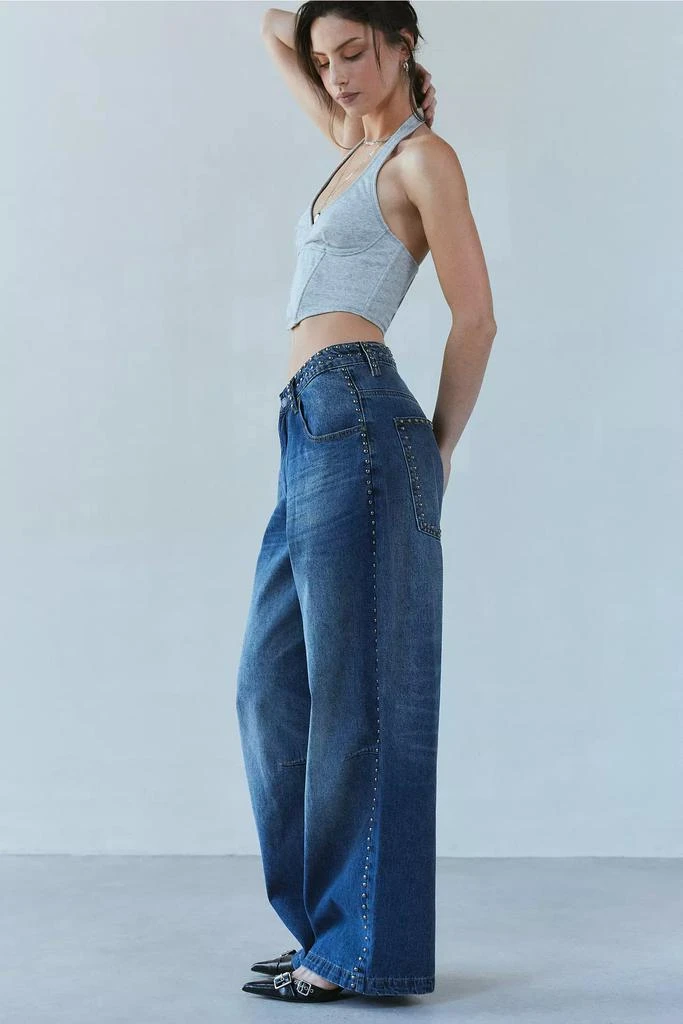 Jaded London Jaded London Colossus Studded Baggy Jean 1