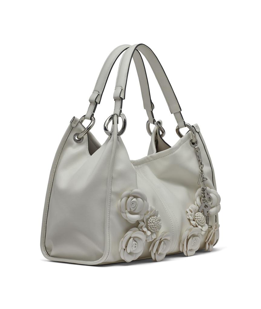 Karl Lagerfeld Paris LUCIENE MEDIUM TOTE WITH FLOWERS