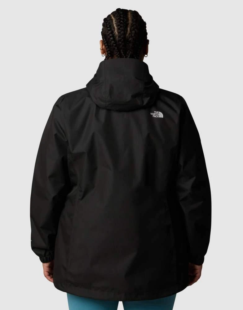 The North Face The North Face Plus quest jacket in black and grey 2