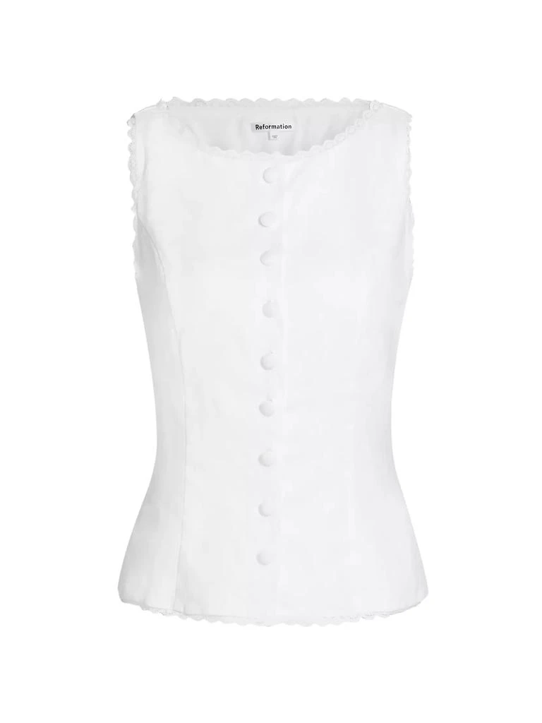 Reformation Amela Linen Top 1