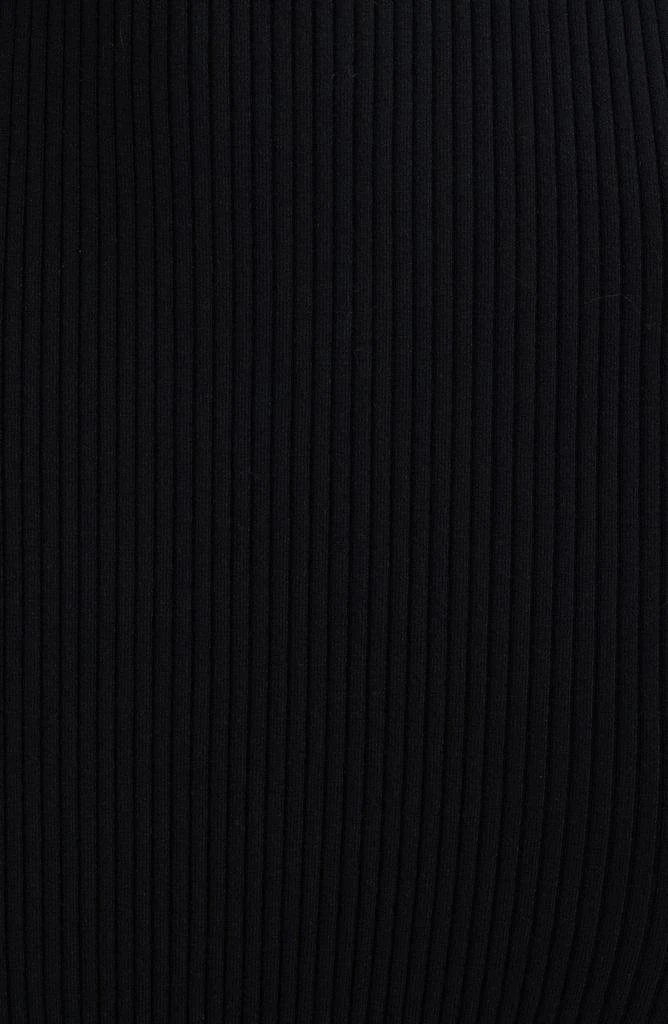 Open Edit Rib Long Sleeve Turtleneck Sweater Dress 7
