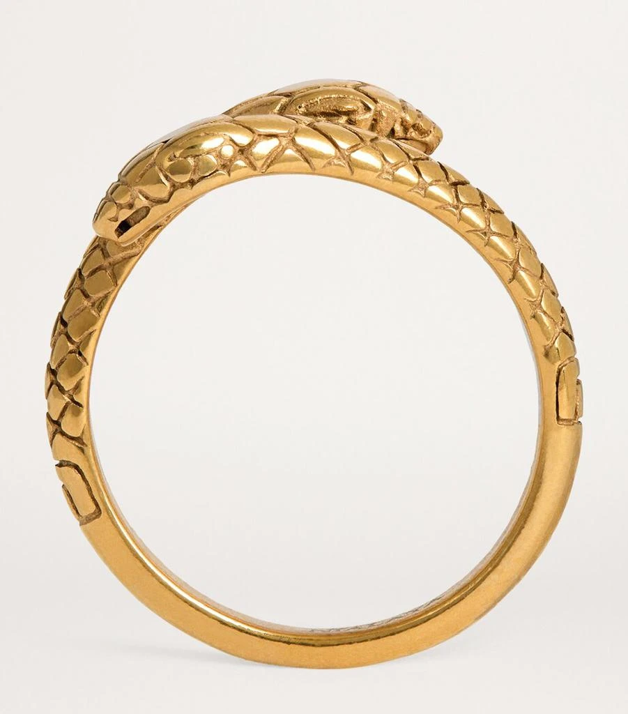 Nialaya Gold-Plated Vintage Snake Ring 3