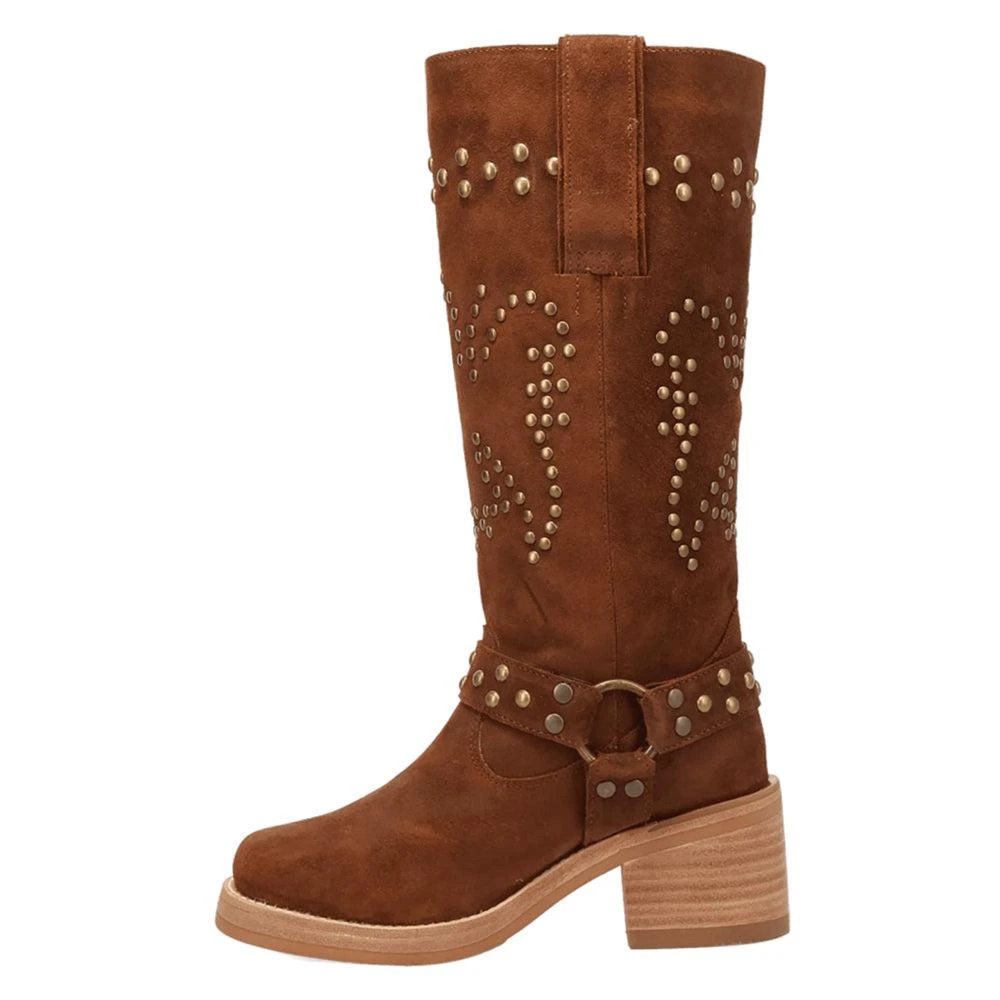 Dingo Troubadour Studded Round Toe Pull On Boots 3
