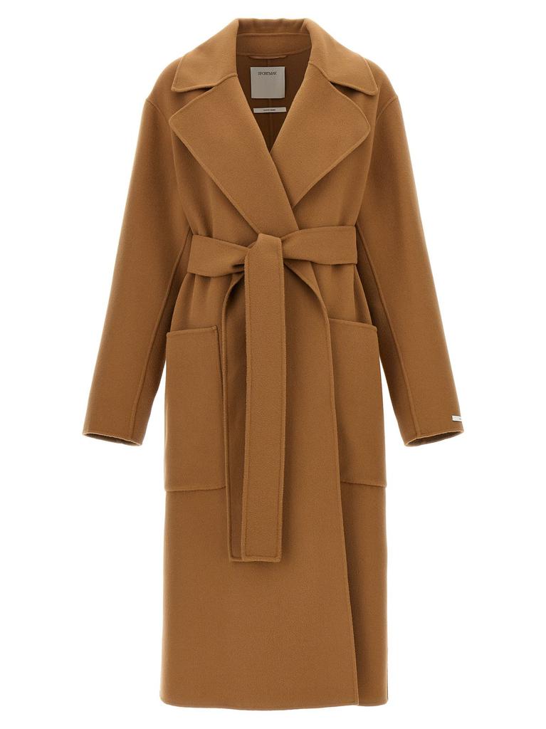 コート Max Mara MELINDA - Cashmere midi coat with belt Max Mara Max Mara Melinda - Cashmere Midi Coat With Belt IT