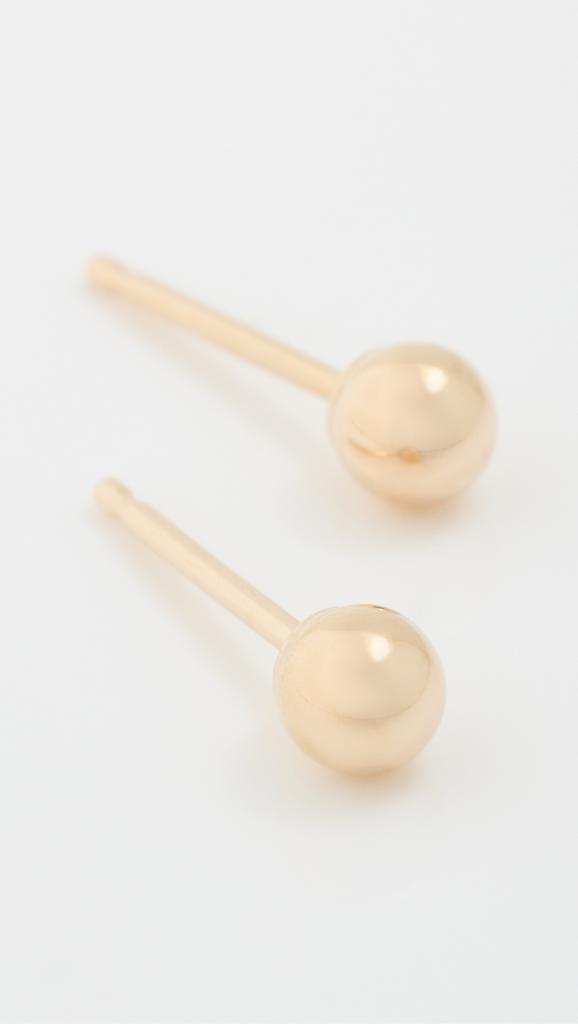 Zoe Chicco 14k Gold 3mm Ball Stud Earrings