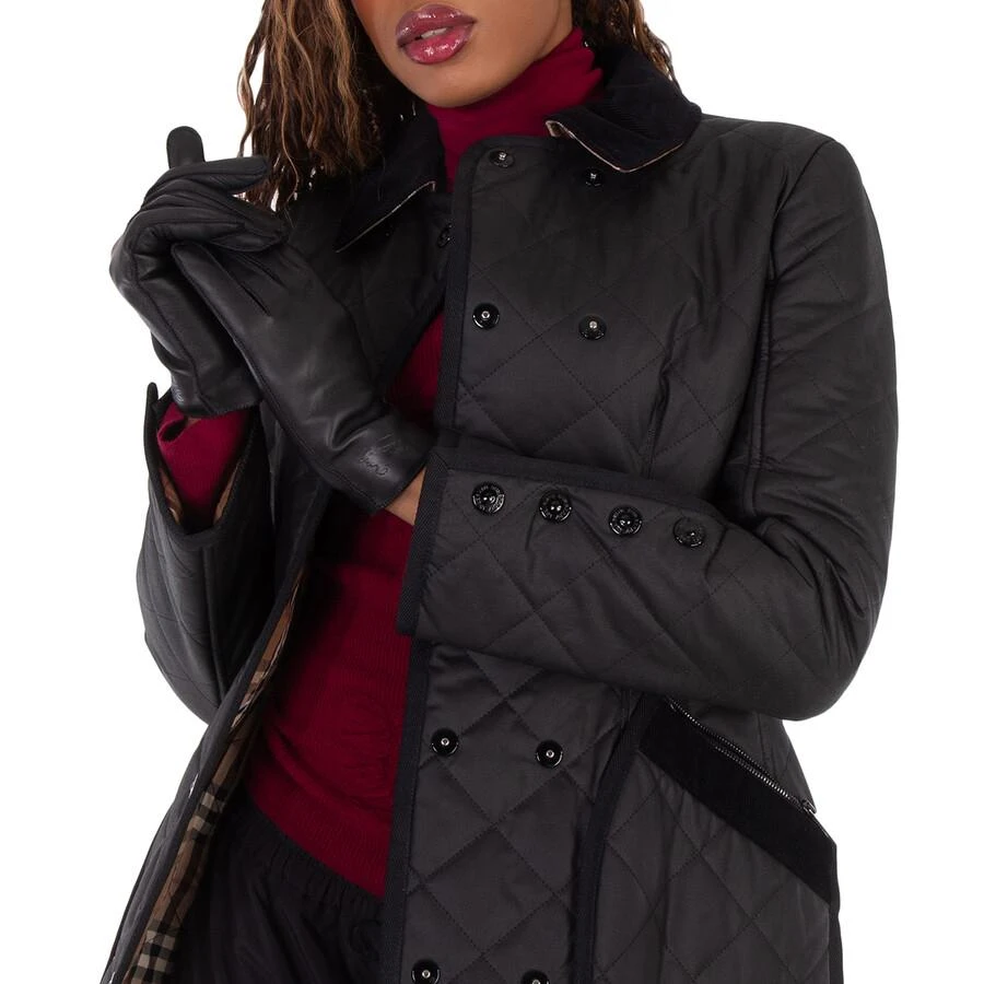 Burberry EKD Debossed Leather Gloves 3
