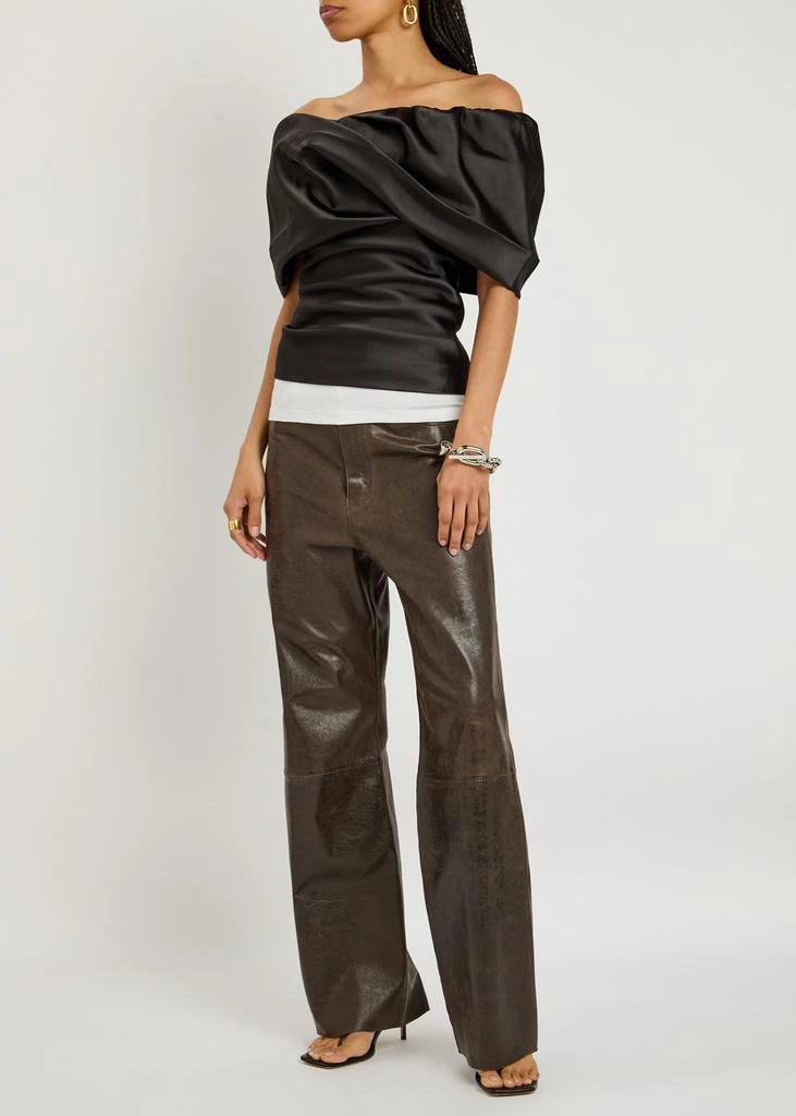 Entire Studios Barge off-the-shoulder satin top 4