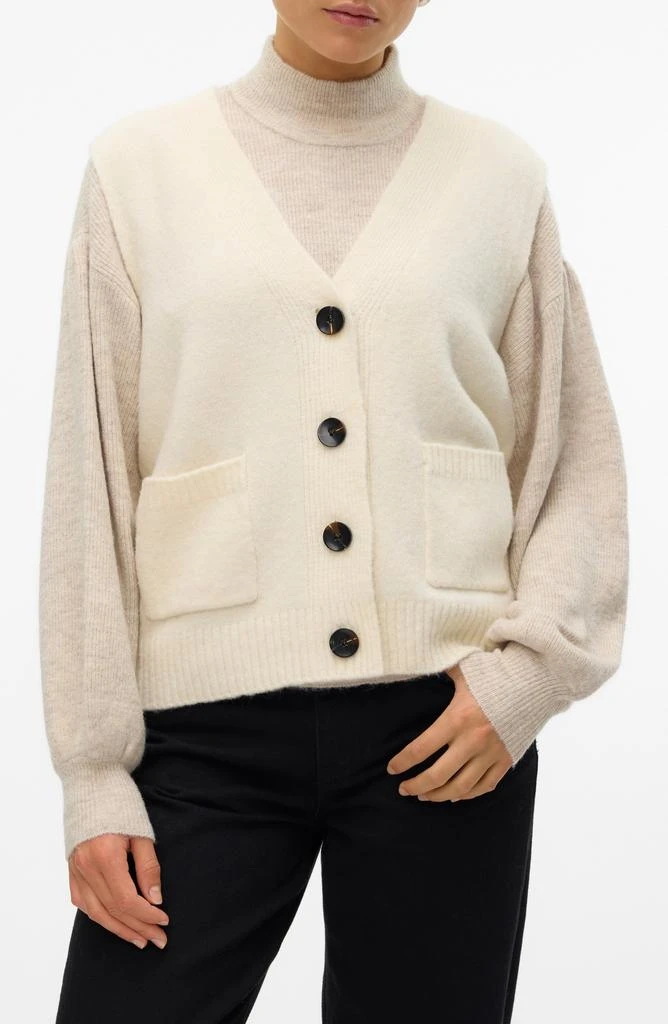 VERO MODA Clio V-Neck Button Front Vest 1