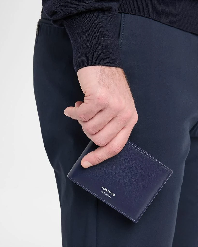 Salvatore Ferragamo Men's Florence Palmellato Calfskin Bifold Wallet 2