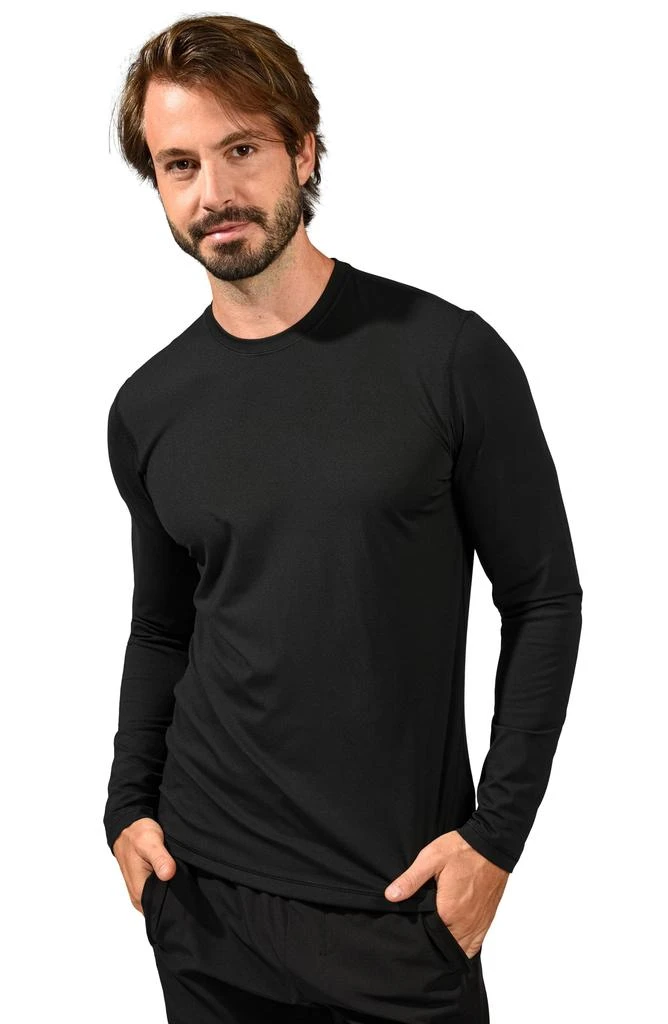 90 DEGREE BY REFLEX Nude Tech Crew Neck Long Sleeve Shirt 4