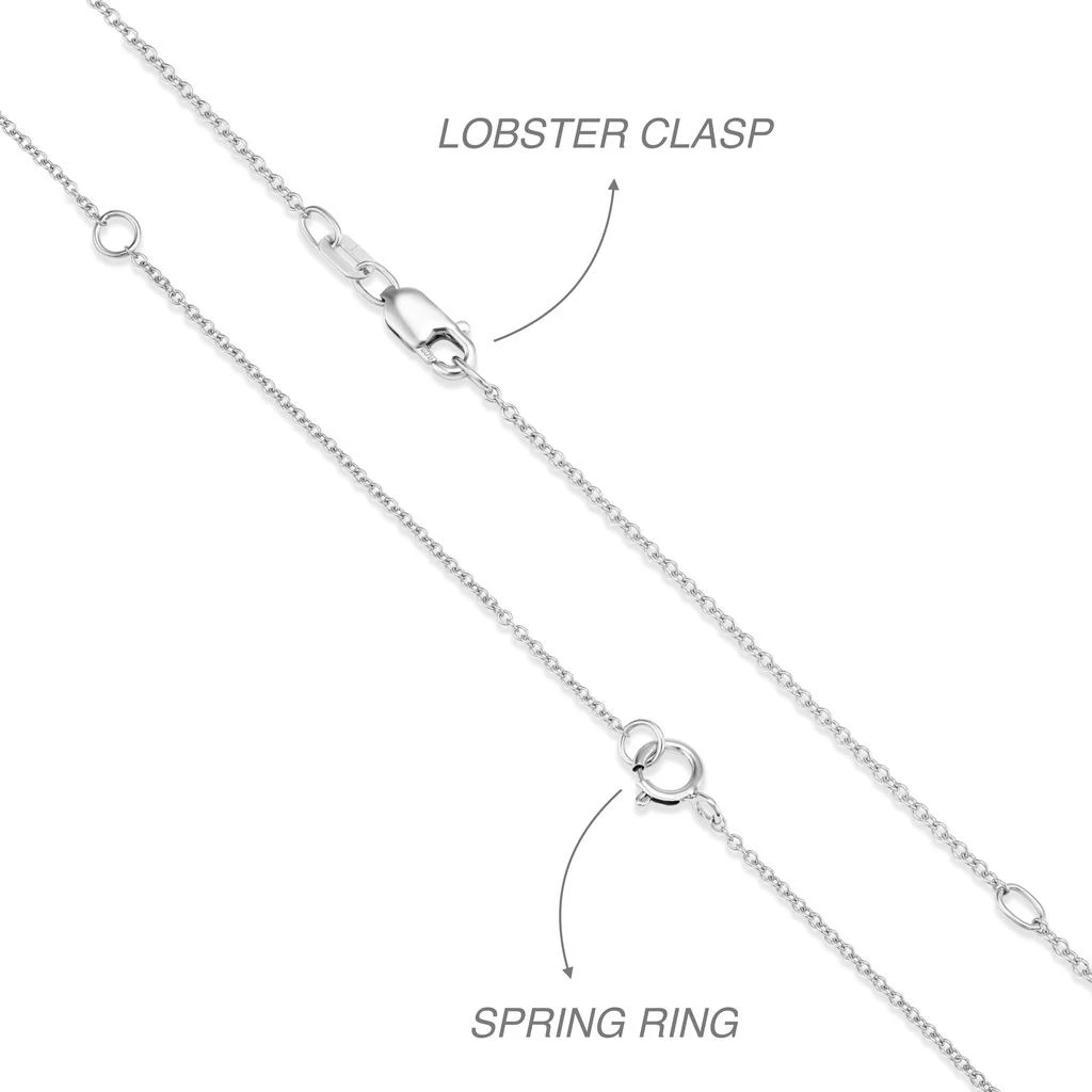 Brilliant Carbon IGI Certified Lab Grown Diamond Pendant Necklace 0.33 Carats / White / Spring Ring Clasp 5