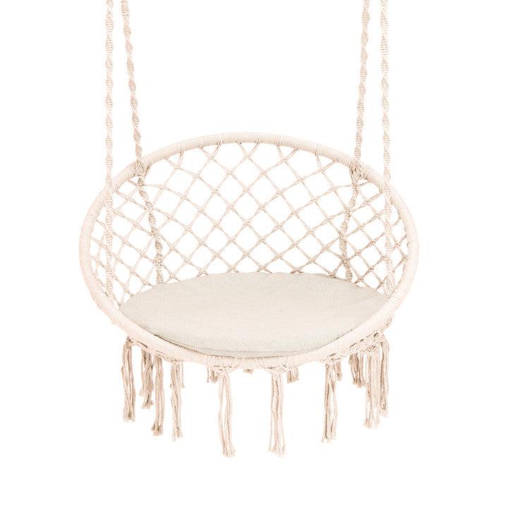 Hivvago Cushioned Hammock Swing Chair with Hanging Kit