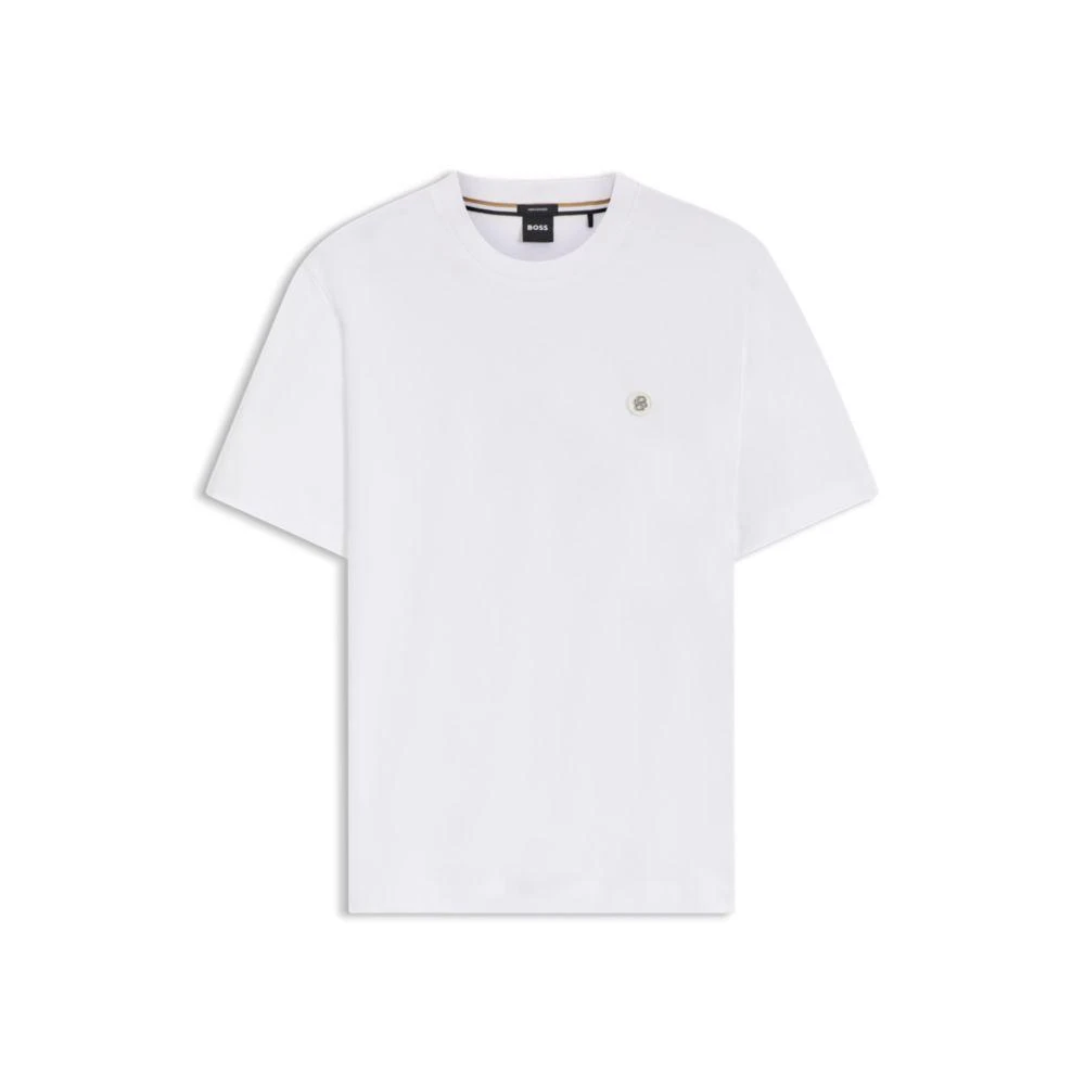 Hugo Boss Mercerized-cotton T-shirt with Double B monogram