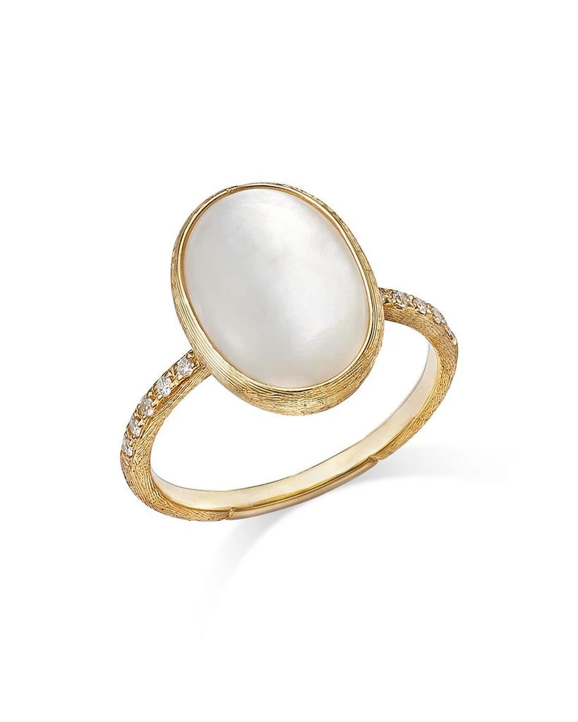 Marco Bicego 18K Yellow Gold Siviglia Mother of Pearl 
Diamond Ring 3