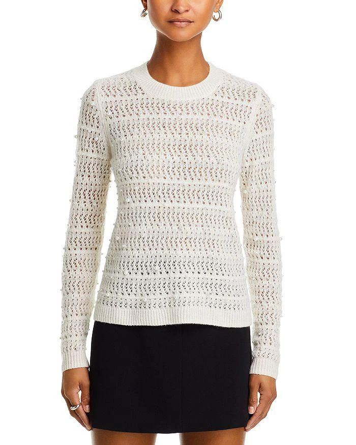 AQUA Embellished Crewneck Sweater - Exclusive 6