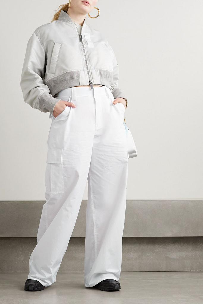 Alexander Wang Cotton-poplin wide-leg cargo pants