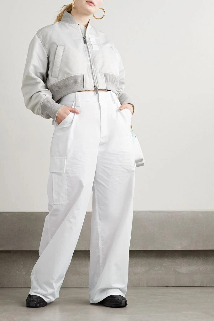 Alexander Wang Cotton-poplin wide-leg cargo pants 2