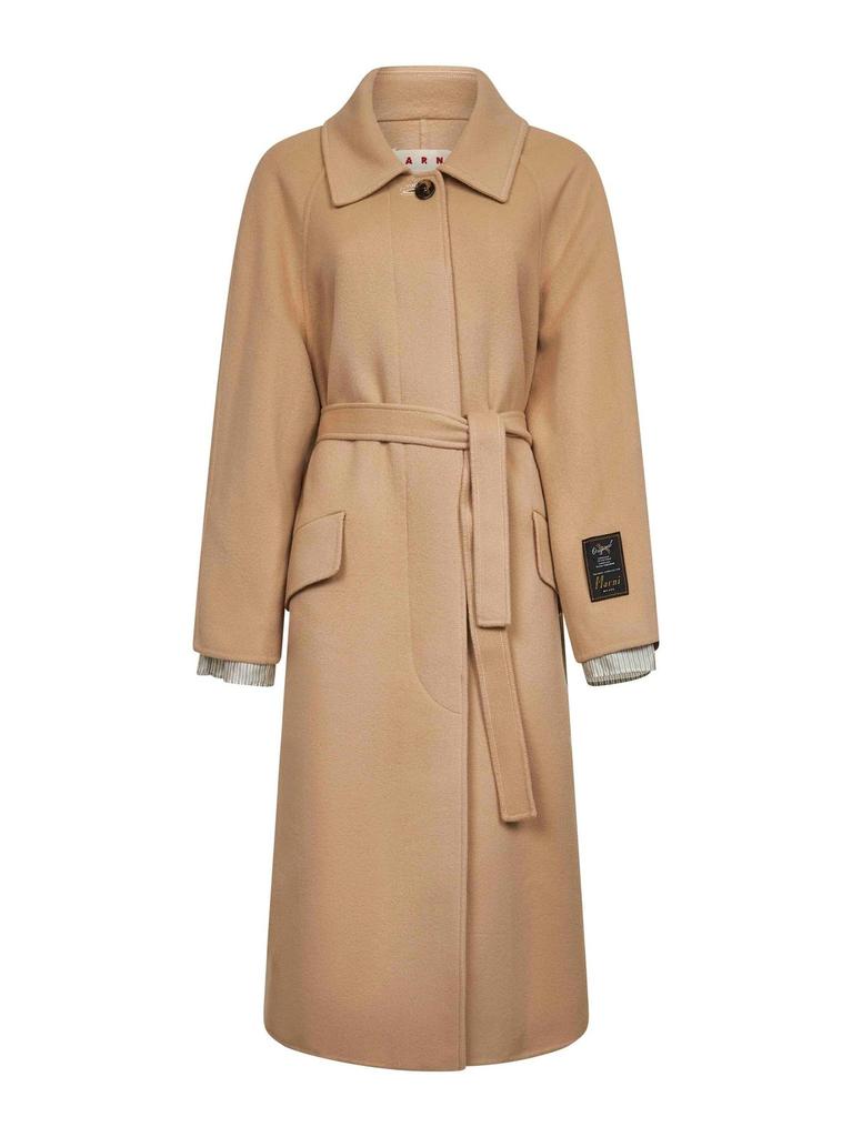 Marni Double-Breasted Jacket With Belted Waist - Jackets