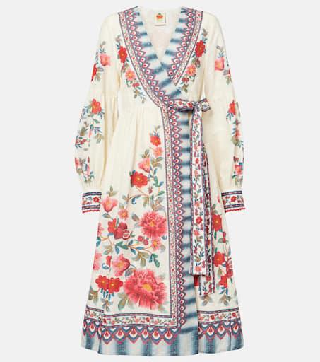 DVF ワンピース Edwina knitted jacquard wrap dress982310 Diane von Furstenberg Edwina knitted jacquard wrap dress