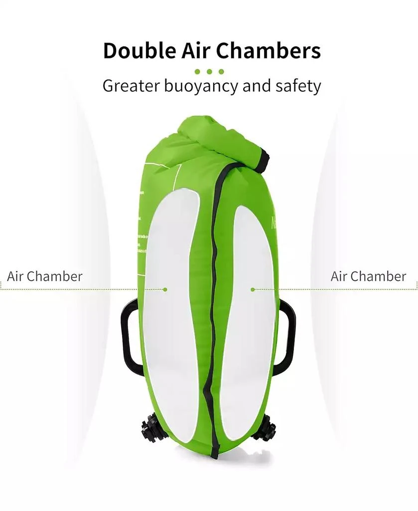 Naturehike 28L Safety Swim Buoy, Ultralight Tow Float 
Dry Bag for Swimming, Kayaking, Snorkeling, Diving, Fishing with Adjustable Waist Belt 7