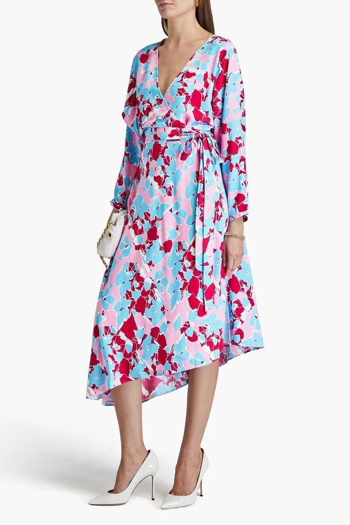 Diane von Furstenberg Eloise wrap-effect printed crepe midi dress 2