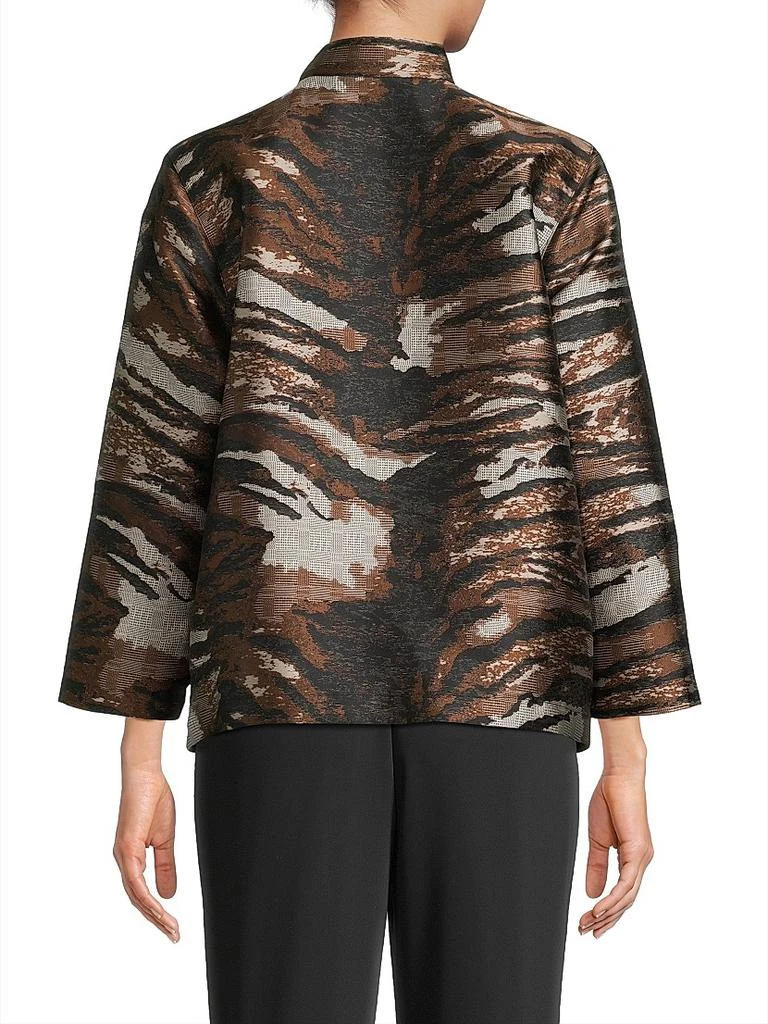Caroline Rose Tigress Jacquard Button-Up Jacket 5