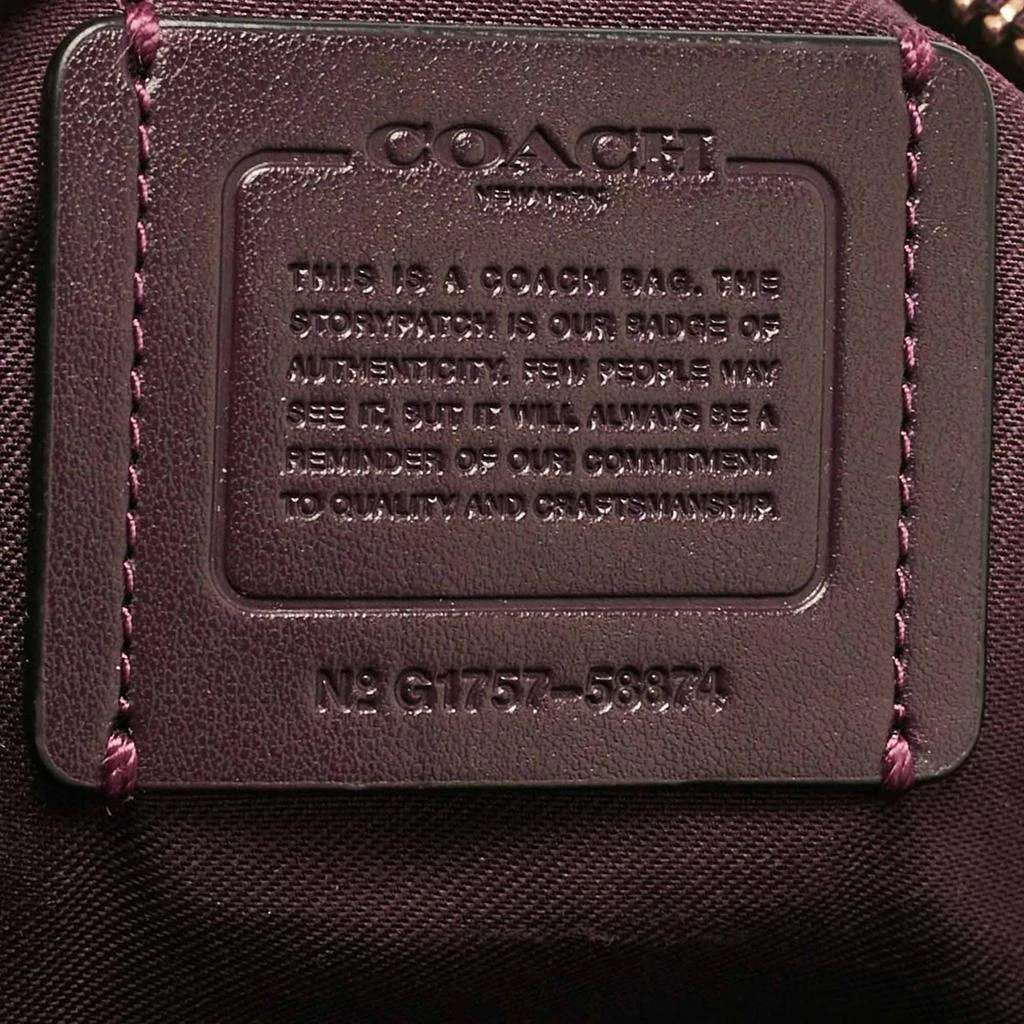 Coach Coach Purple Pebbled Leather Prairie Satchel 10