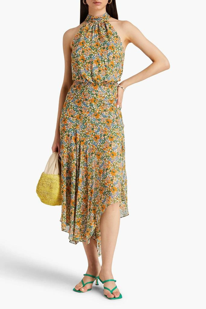 VERONICA BEARD Leia printed silk-chiffon midi dress 2